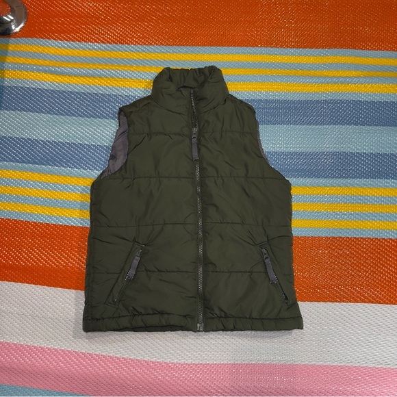 Old Navy Olive Green Puffer Vest Women’s Size Small - Picture 1 of 3